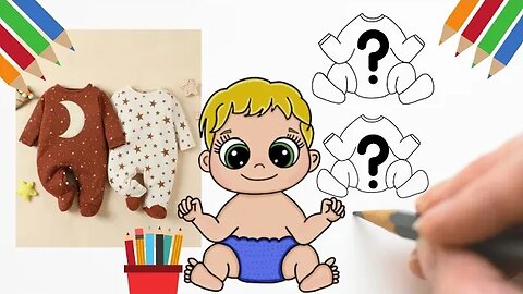 COMO DESENHAR BEBÊ+ 2 MACACÃO DA SHEIN #bonecadepapel #shein #bebê #paperdolls