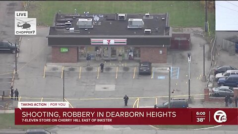 Suspect in critical condition after off-duty police officer stops robbery at Dearborn Heights 7-11