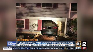 Driver charged after crashing into Aberdeen home