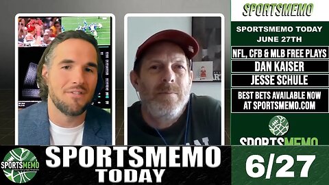 Free Sports Picks | MLB Predictions | NFL Season Win Totals | CFB Week 0 | SportsMemo Today June 27