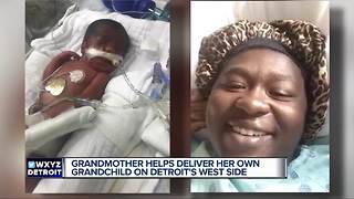 Detroit grandmother delivers own grandchild born 3 months early