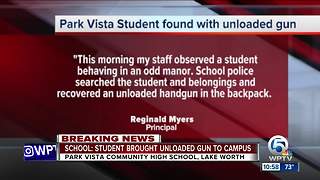 Student in custody after gun brought to Park Vista High School