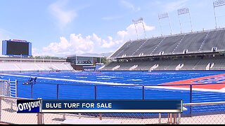 Pieces of blue turf available for sale