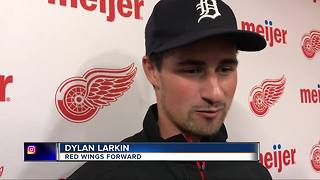 Dylan Larkin coaches kids at Red Wings annual youth camp