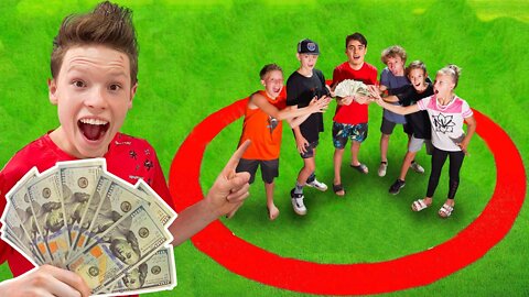 Last To Leave Circle Wins $1,000 Ninga Kids Funny Videos l Kids Entertainment