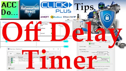 Click PLC Off Delay Timer
