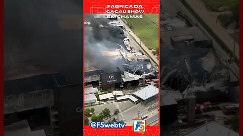 Fábrica da Cacau Show em Linhares é atingida por um incêndio
