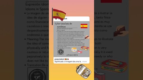 🇪🇸 Idioms in Spanish/Expresión idiomática en Español-Ser una lata de Sardinas
