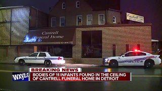 Police: 11 infant bodies found in ceiling of former Detroit funeral home