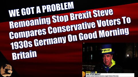 Remoaning Stop Brexit Steve Compares Conservative Voters To 1930s Germany On Good Morning Britain