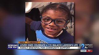 Loved ones celebrate 4-year-old Malachi Lawson
