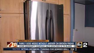 Home warranty woes: Family with sick child waits weeks for answer on broken fridge