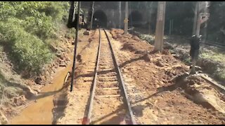 SOUTH AFRICA - Durban - Railway track still damaged (Videos) (3C6)