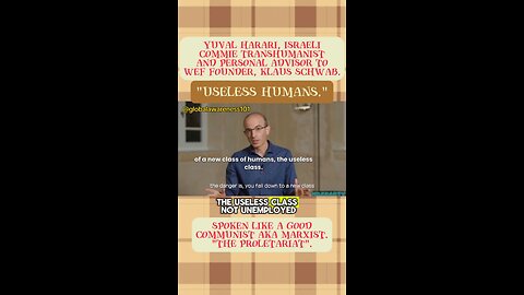 Yuval Noah Harari Explains How Transhumanism Creates Class Of Useless Humans