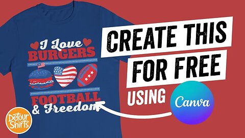 How To Create T-Shirt Design with Canva for FREE | Easy Memorial Day T-Shirt Design Tutorial