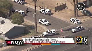 Suspect dies following officer-involved shooting in west Phoenix