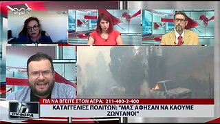 Καταγγέλουν οργανωμένο σχέδιο εμπρησμού (ΑΡΤ, 20/07/2022)