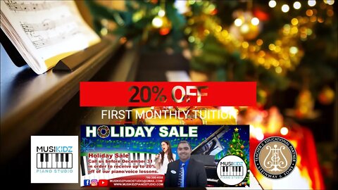 HOLIDAY SALE - 20% OFF OF PIANO/VOICE LESSONS BEFORE DEC.31