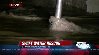 Swift water rescue on the southwest side