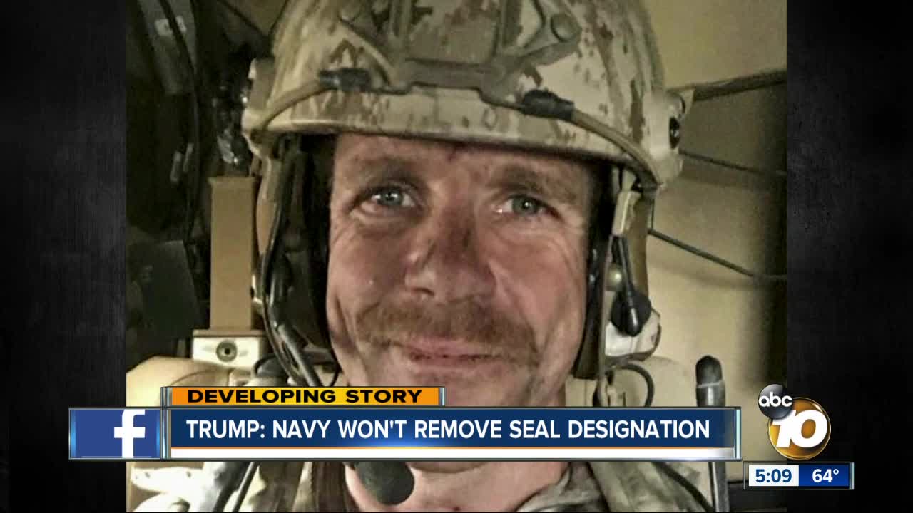 Trump: Navy won't remove SEAL designation