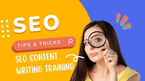SEO Content Writing Training (SEO Audit Written Content on WordPress)