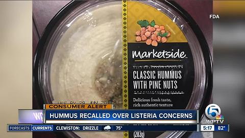 Hummus recalled over listeria concerns