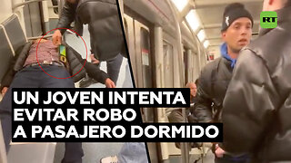 Pasajero dormido es víctima de la delincuencia en el metro de Barcelona