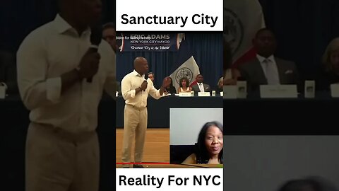 Eric Adams NYC Mayor Speaks About Illegals Taking Over His Sanctuary City #shorts #nyc #ericadams