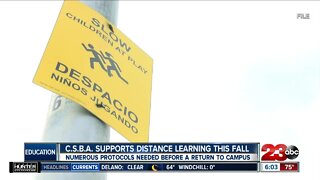 C.S.B.A. supports distance learning this fall