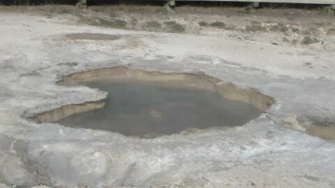 Walking among the geysers in Yellowstone's Upper Geyser Basin