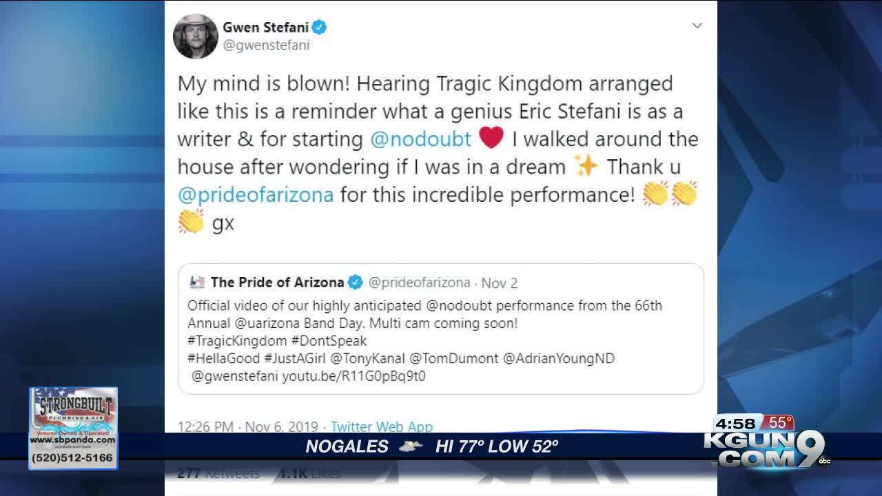 Pride of Arizona gets special shout out from Gwen Stefani on Twitter