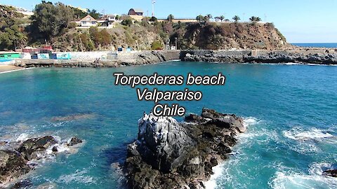 Torpederas beach in Valparaiso, Chile