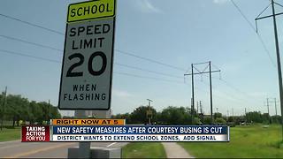 Safety measures in place after district eliminates courtesy busing