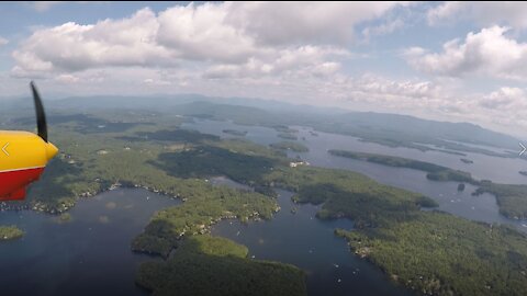 Super Cub Test Flight over Lake Winnipesaukee