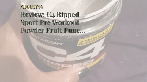 Review: C4 Ripped Sport Pre Workout Powder Fruit Punch NSF Certified for Sport + Sugar Free P...
