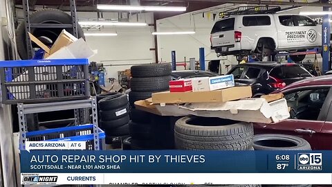 Thieves break into Scottsdale Midas store, steal customer vehicles