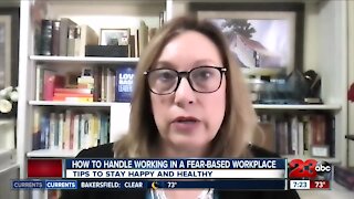 How to handle working in a fear-based workplace, top sot stay happy and healthy