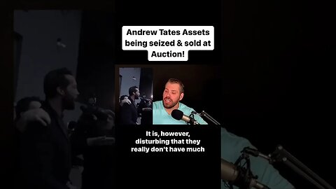 Andrew Tates Assets are being Seized & Sold at Auction! #shorts