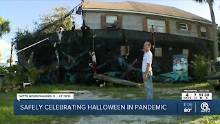 Giant pirate ship docks in Downtown Fort Pierce for Halloween