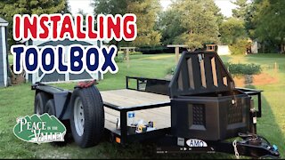EPISODE 28: Trailer Tool Box Install and Review - Sheet Metal Screws?