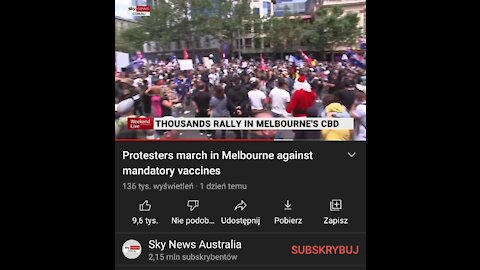 SKY NEWS AUSTRALIA 27.11.21 PROTEST (Napisy PL)