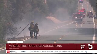 Ysabel brush fire forcing evacuations