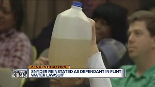 Judge puts former Gov. Snyder back in Flint water litigation