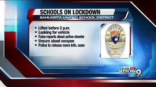 Sahuarita schools lockdown lifted