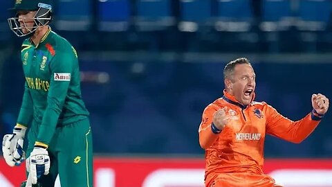 South africa vs Netherland Live Cricket Match Van Der Dussen Out By Van Der Merwe 2023 Worldcup