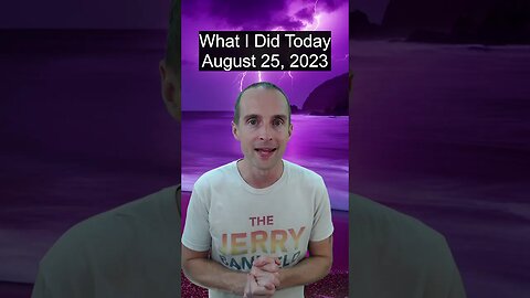 A day in the life of a full time crypto YouTuber and musician August 25, 2023 with Jerry Banfield