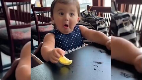 Babies Eating Lemons for the First Time / Funny Babies :)