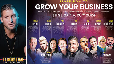 Tim Tebow | It's Tebow Time In Tulsa-Rulsalem!!! Join Tim Tebow At Clay Clark's 2-Day Interactive Thrivetime Business Conference Lineup In Tulsa-Rusalem (June 27-28) | 300 Tickets Available | Request Tickets At ThrivetimeShow.com
