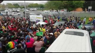UPDATE 1 - Springboks' victory tour bus arrives in Langa Township, Cape Town (ocZ)