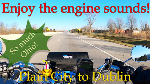 Enjoy the engine sounds. Plain City, OH to Dublin, OH